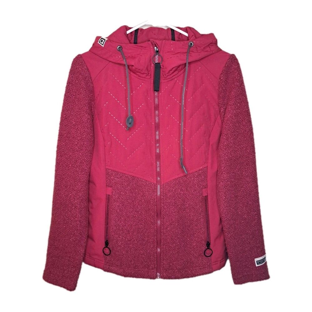 Torstai Women Outdoor Finnish Brand Jacket Sustainable Size S Pink Combo Fabric